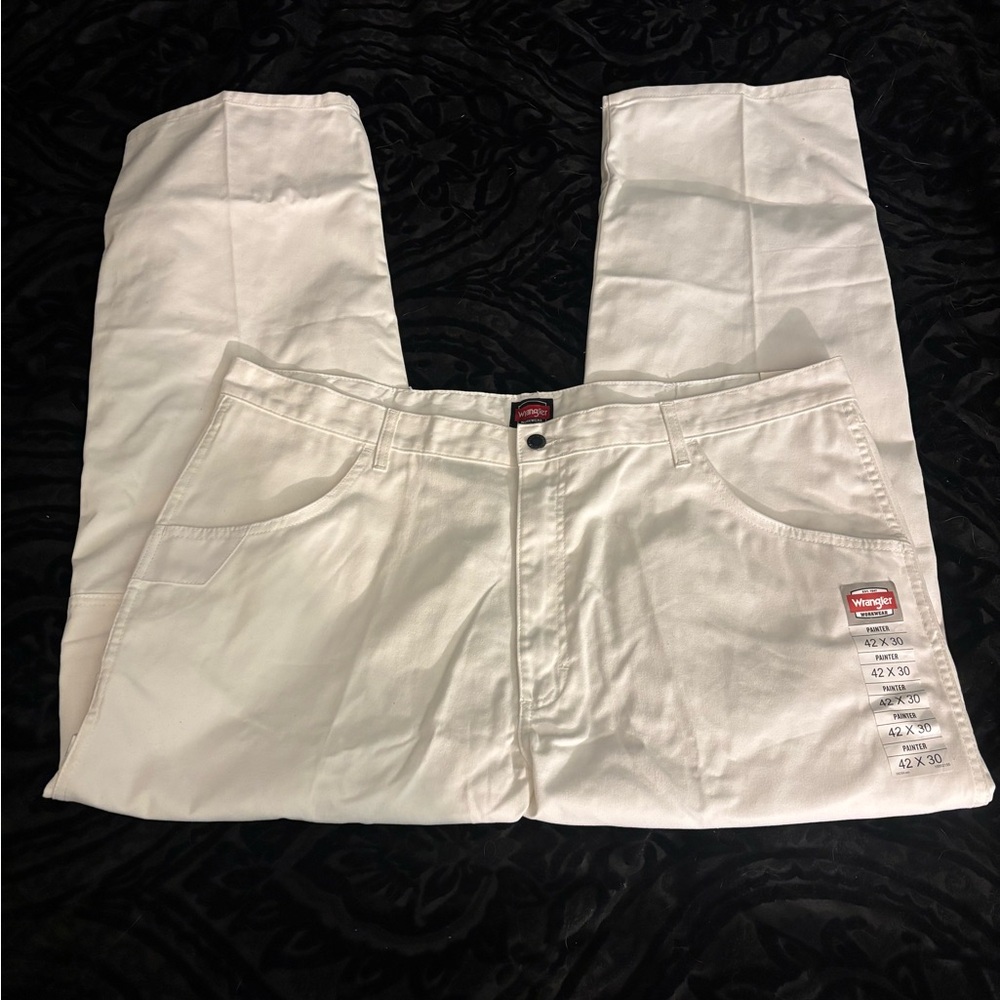 NWT Wrangler Workwear  Relaxed Fit Straight Leg Painters Pants Men’s Size 42x30
